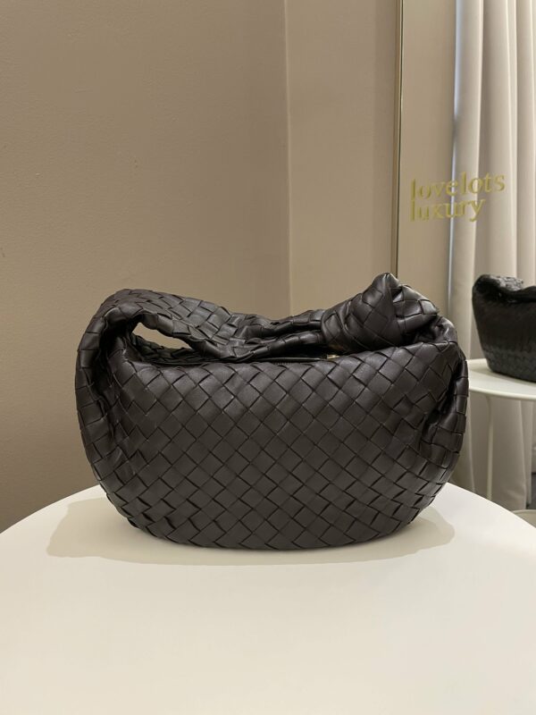 Bottega Veneta Jodie Shoulder Bag Potion Dark Ebene Leather - Image 16