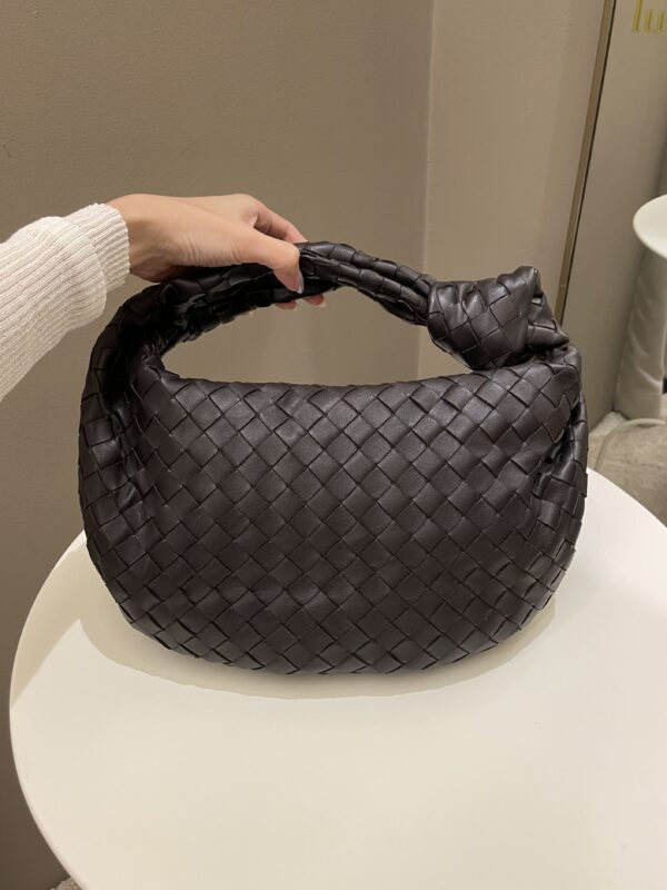 Bottega Veneta Jodie Shoulder Bag Potion Dark Ebene Leather - Image 10