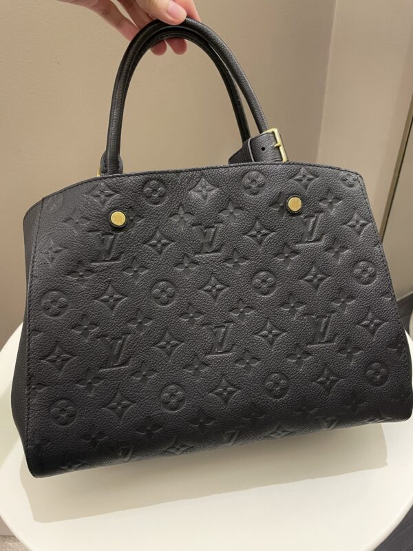 LV Montaigne MM Black Empreinte