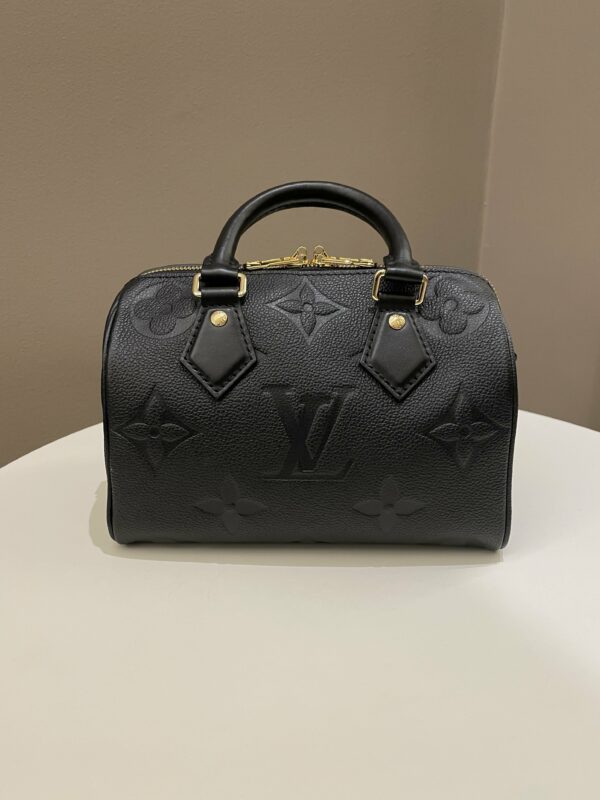 LV Speedy Bandoulière 20 Black Monogram Empreinte - Image 4