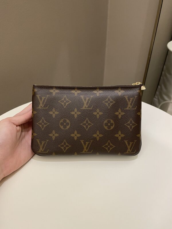 LV Double Zip Pochette Monogram Giant Reverse - Image 2