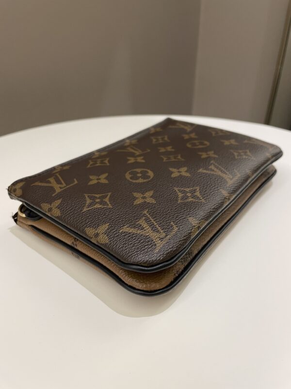 LV Double Zip Pochette Monogram Giant Reverse - Image 9