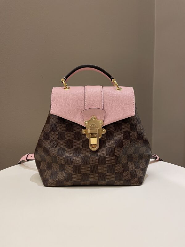 LV Clapton Backpack Magnolia Damier Ebene - Image 4