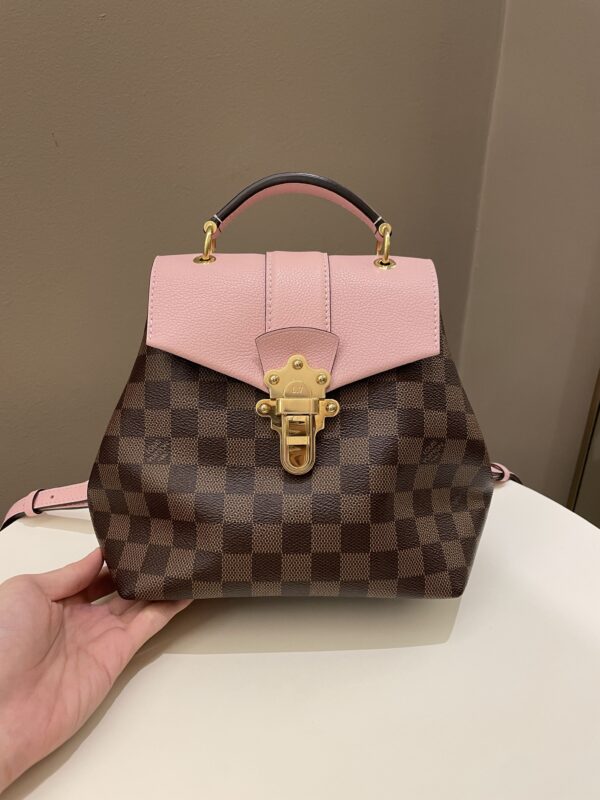 LV Clapton Backpack Magnolia Damier Ebene - Image 19