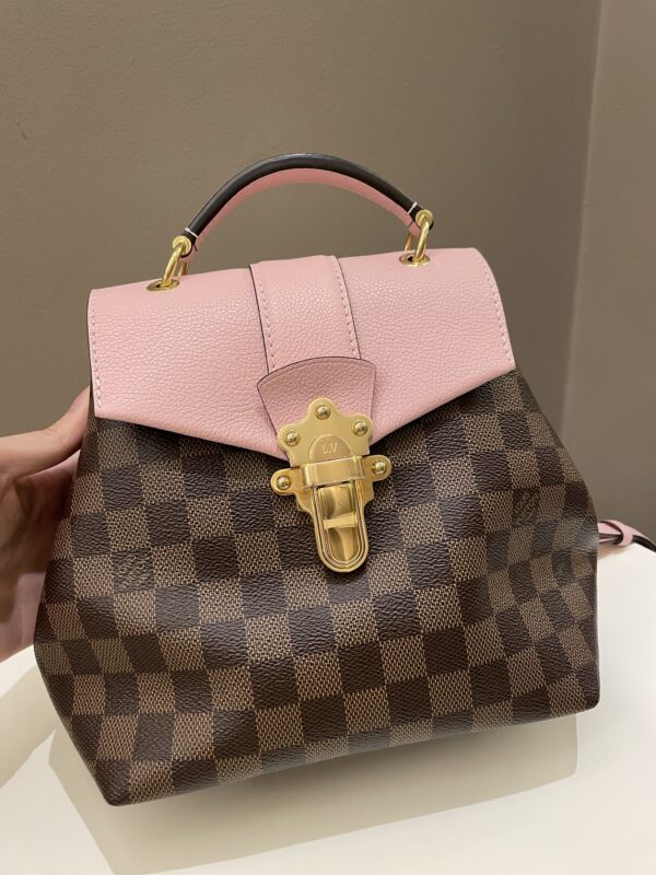 LV Clapton Backpack Magnolia Damier Ebene - Image 3