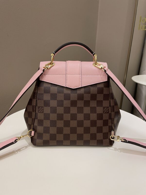 LV Clapton Backpack Magnolia Damier Ebene - Image 6