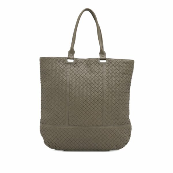 Gray Bottega Veneta Intrecciato Nappa Tote - Image 19