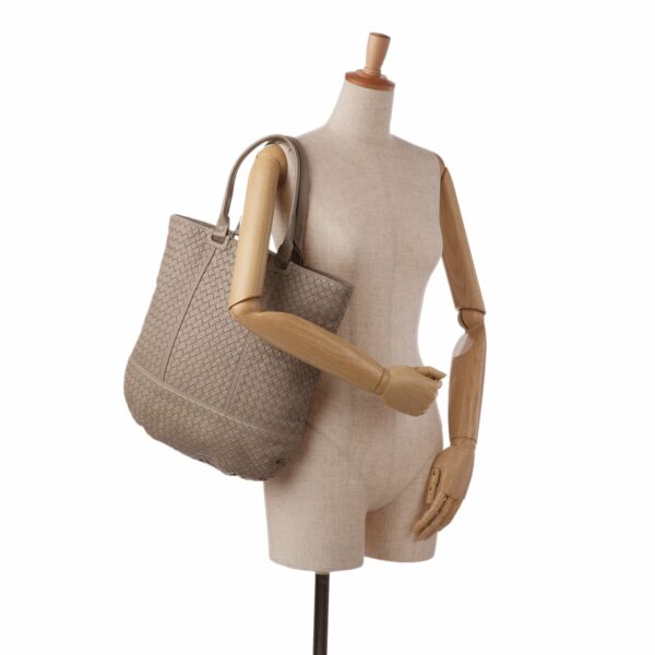 Gray Bottega Veneta Intrecciato Nappa Tote - Image 18