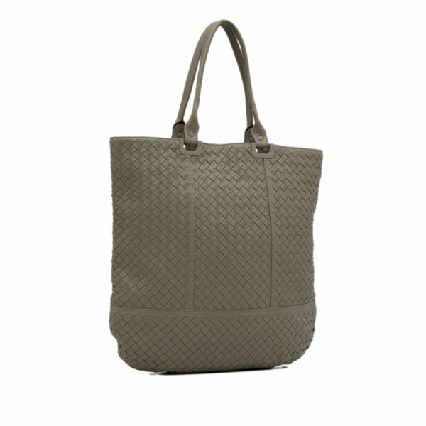 Gray Bottega Veneta Intrecciato Nappa Tote