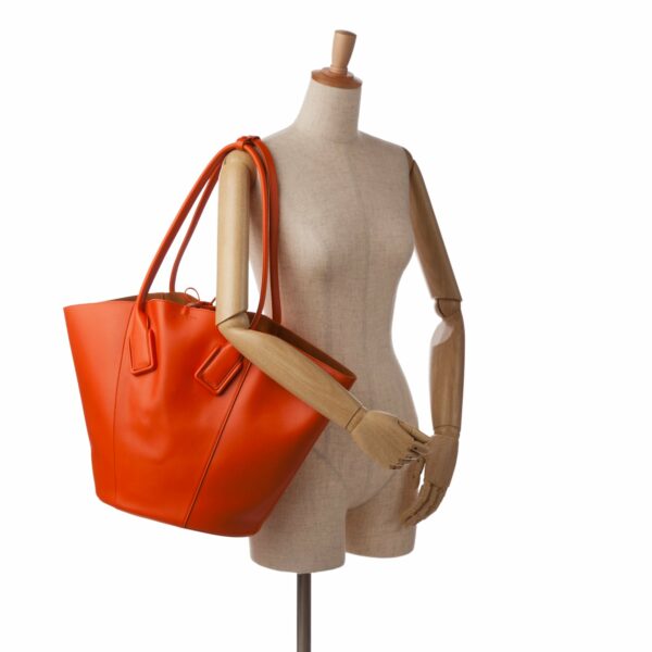 Orange Bottega Veneta Basket Tote - Image 9