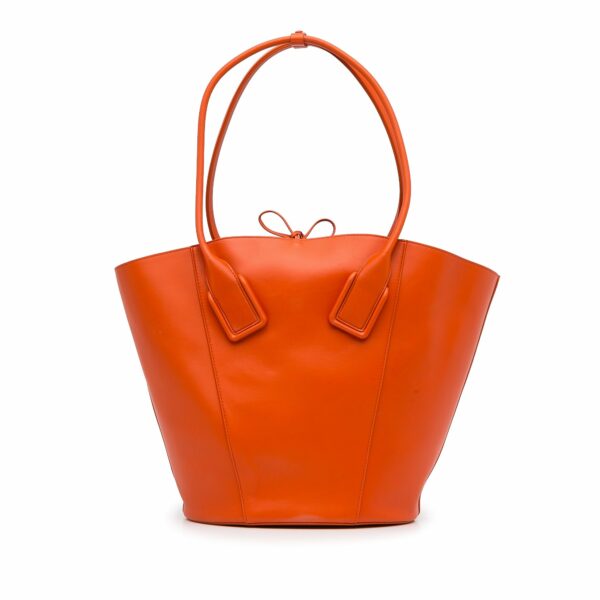 Orange Bottega Veneta Basket Tote - Image 2