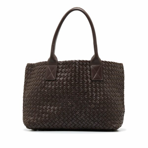 Brown Bottega Veneta Intrecciato Cabat Tote Bag - Image 11