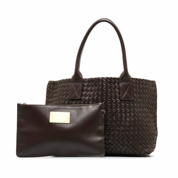 Brown Bottega Veneta Intrecciato Cabat Tote Bag - Image 10