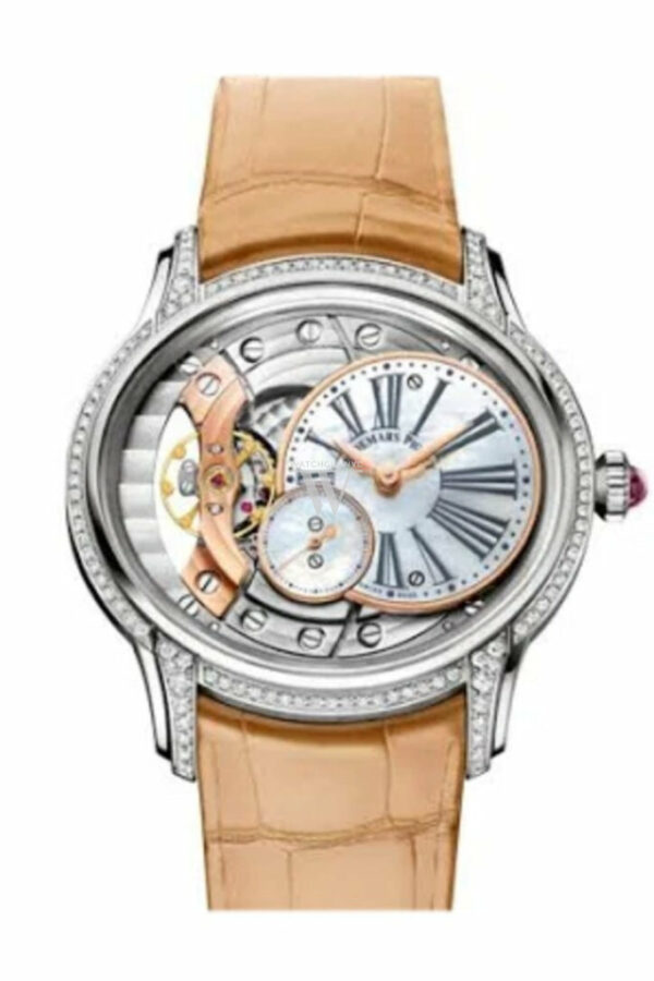 Audemars Piguet Millenary White Mother Of Pearl Dial Hand Wind Ladies Watch 77247Bc.zz.a813Cr.01