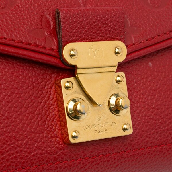 Red LV Monogram Empreinte Saint Germain PM Shoulder Bag - Image 10