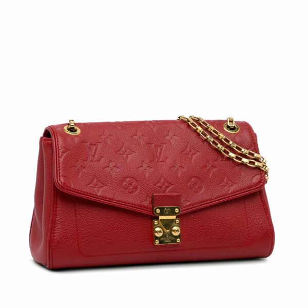 Red LV Monogram Empreinte Saint Germain PM Shoulder Bag - Image 2