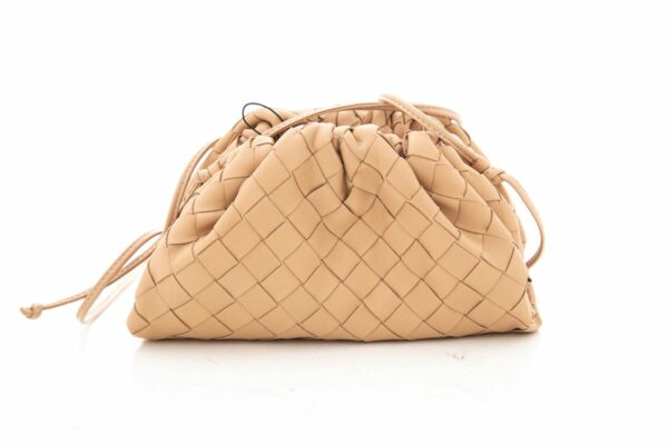 Bottega Veneta Beige Mini Pouch Handbag - Image 3