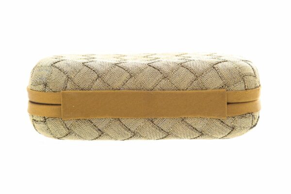 Bottega Veneta Brass Intrecciato Satin Clutch - Image 3