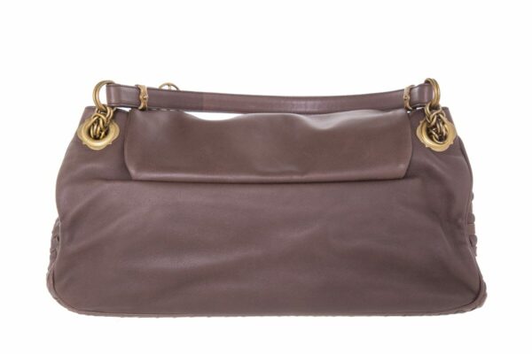 Bottega Veneta Accordion Flap Intrecciato Mushroom Handbag - Image 3