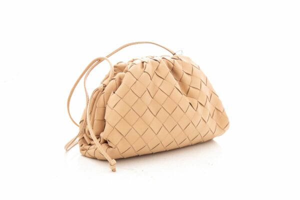 Bottega Veneta Beige Mini Pouch Handbag - Image 2