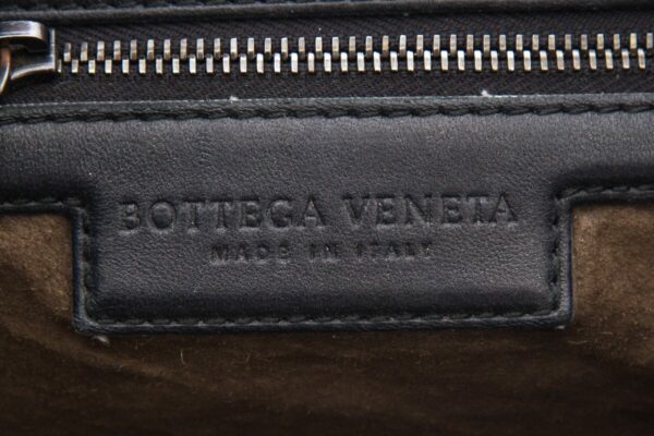 Bottega Veneta Black Intrecciato Leather & Velvet Handbag - Image 6