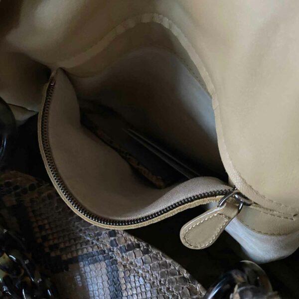 Bottega Veneta Intrecciato Snake Skin Hobo Bag - Image 11