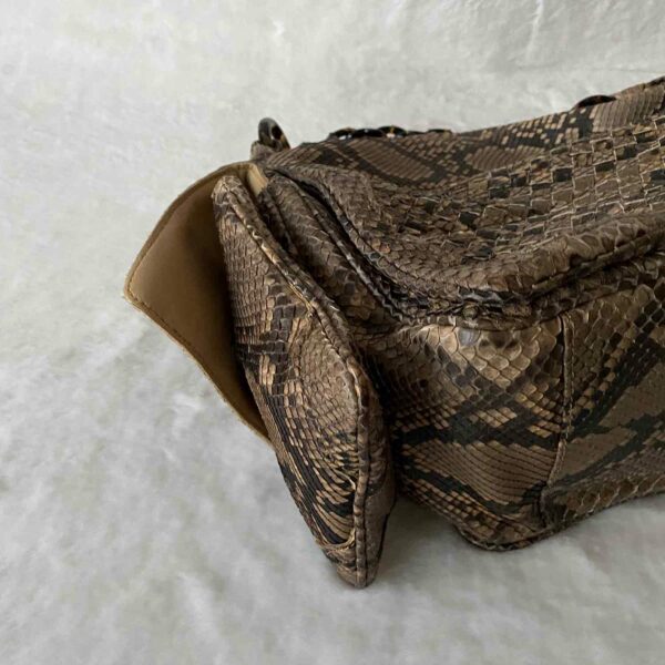 Bottega Veneta Intrecciato Snake Skin Hobo Bag - Image 7