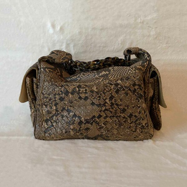 Bottega Veneta Intrecciato Snake Skin Hobo Bag - Image 5