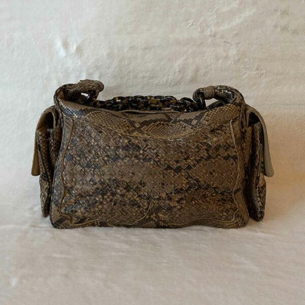 Bottega Veneta Intrecciato Snake Skin Hobo Bag - Image 2