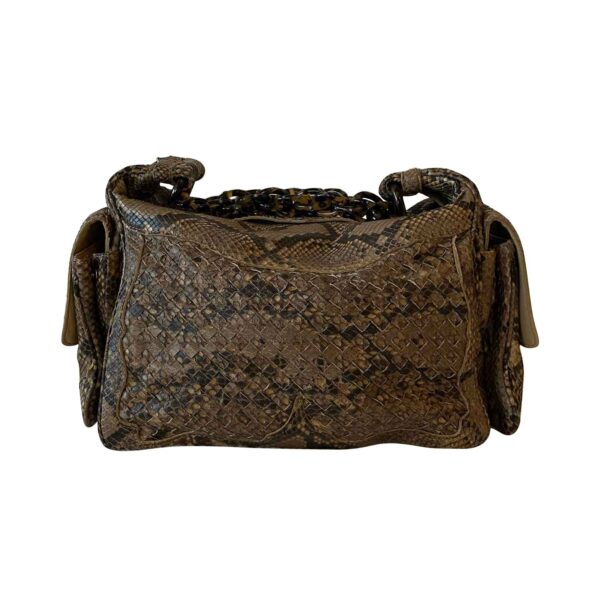 Bottega Veneta Intrecciato Snake Skin Hobo Bag - Image 14