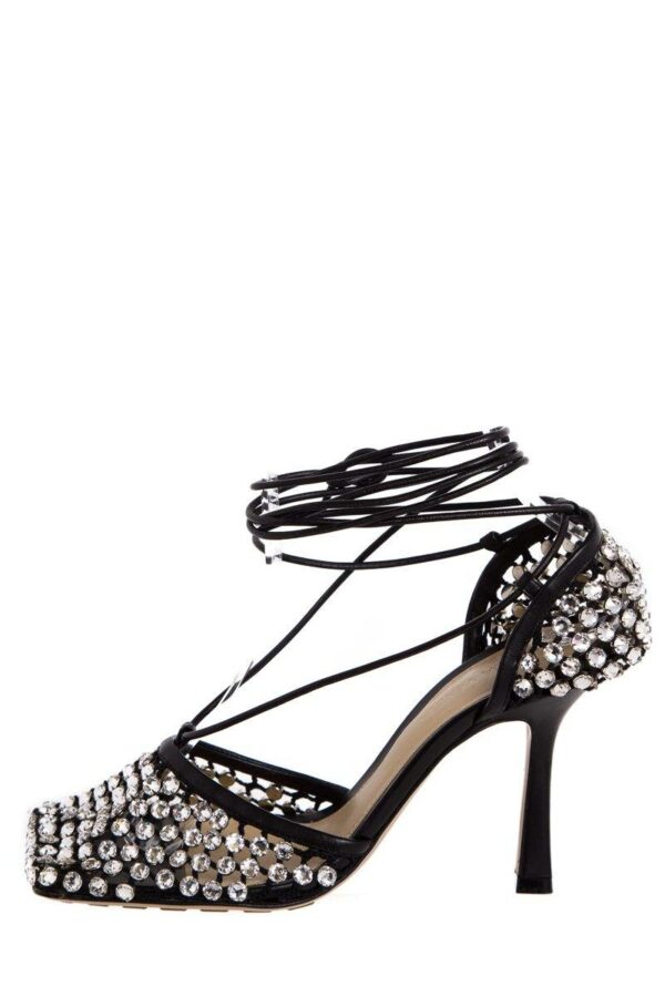 Bottega Veneta Black Crystal Pumps SZ 36 - Image 9