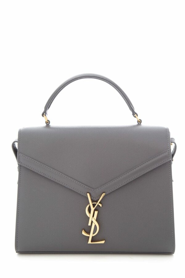 YSL Grey Cassandra Medium Handbag - Image 9