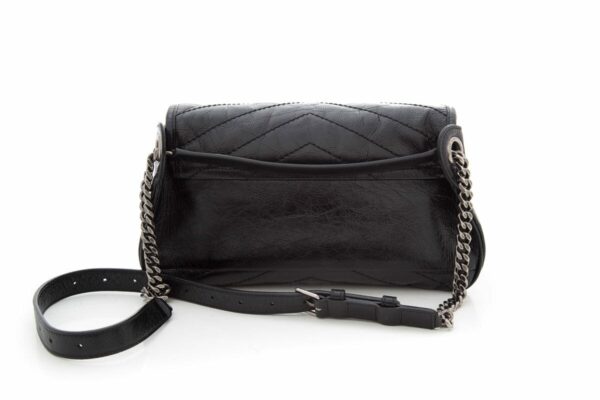 YSL Black Leather Nicki Handbag - Image 3