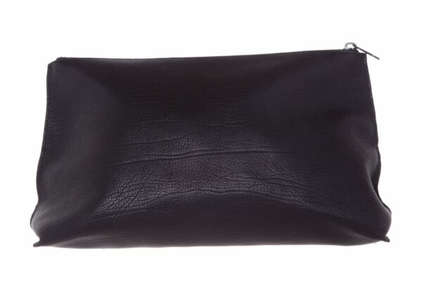 Bottega Veneta Black Leather Cosmetics Case - Image 3