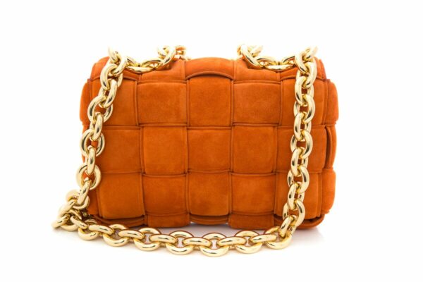 Bottega Veneta Rust Suede "Chain Cassette"  Handbag - Image 3