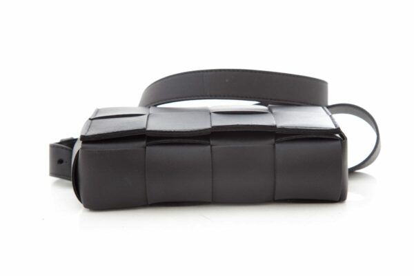 Bottega Veneta Black Cassette Leather Belt Bag - Image 4