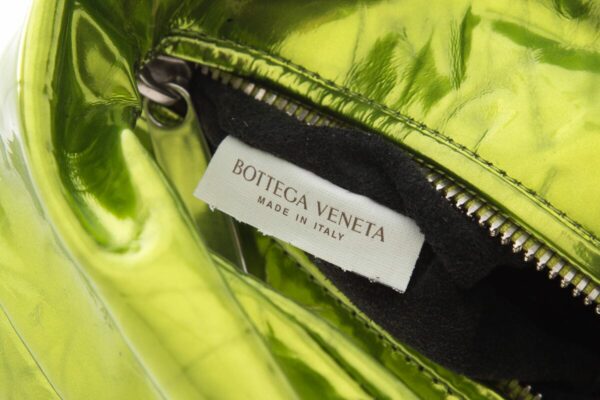 Bottega Veneta Green Jody Crinkle Leather Handbag - Image 4