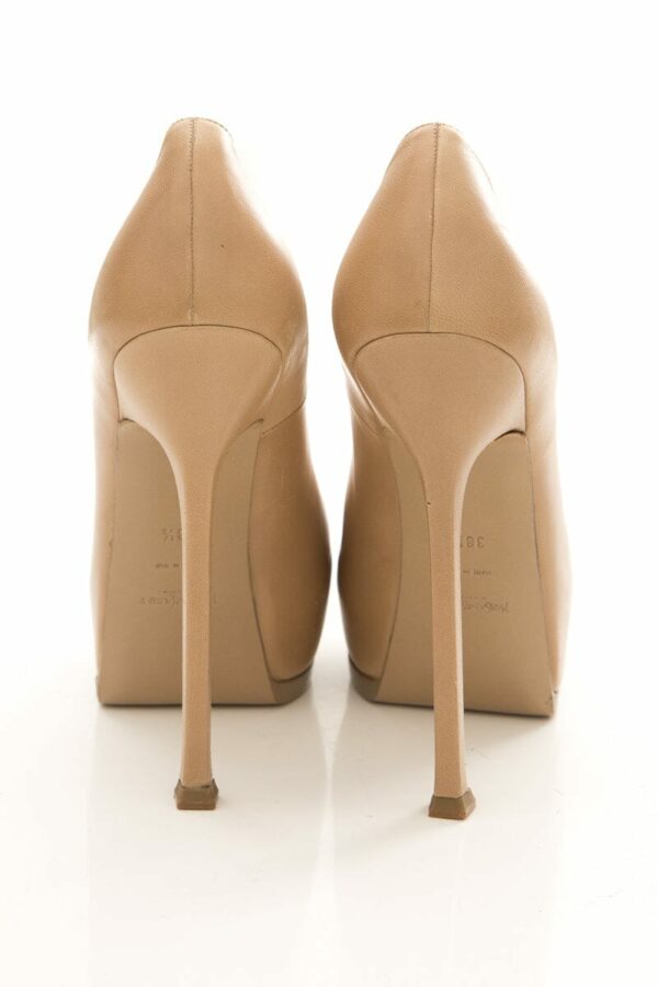 YSL Beige TRIP TOO Heels SZ 38.5 - Image 3