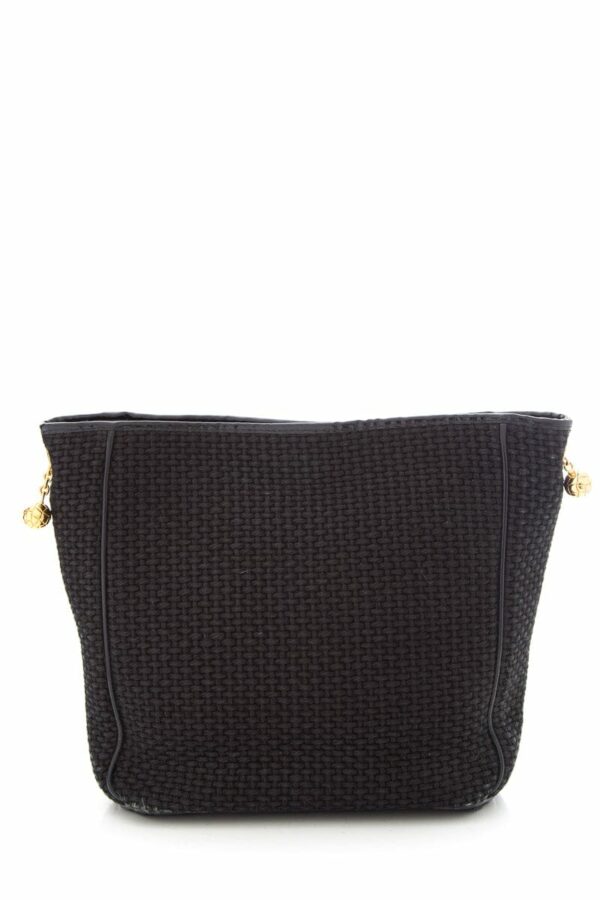 Bottega Veneta Vintage Black Woven Handbag - Image 9