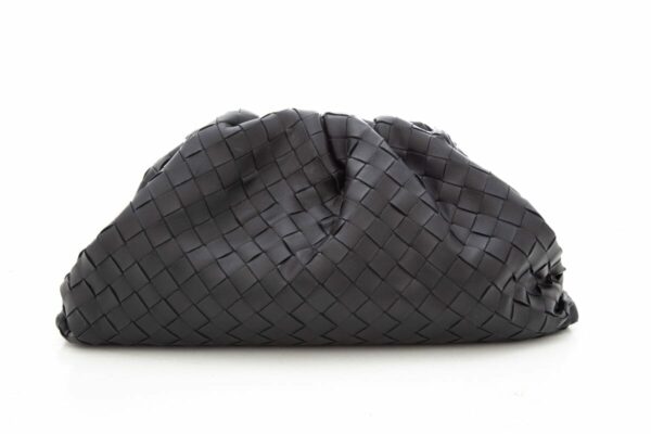 Bottega Veneta Black Intrecciato Oversized Clutch - Image 2