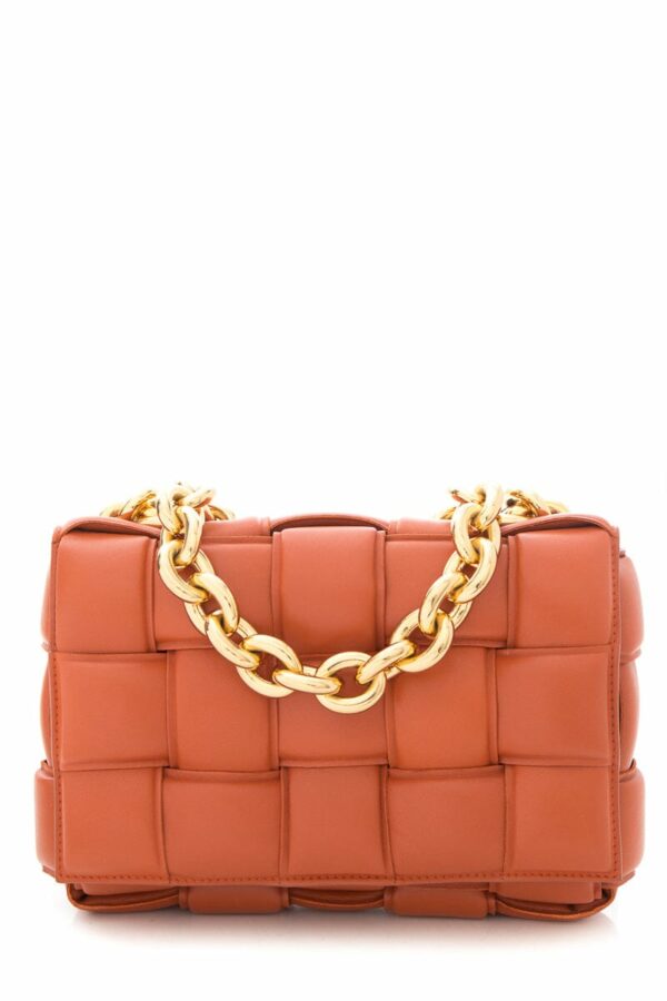 Bottega Veneta Orange Charlotte Padded Handbag - Image 8