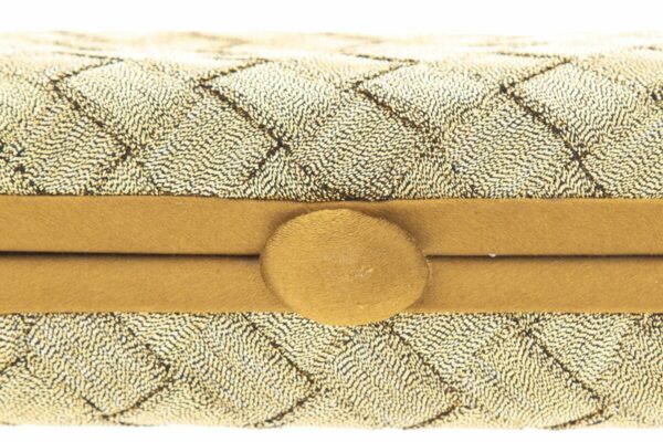 Bottega Veneta Brass Intrecciato Satin Clutch - Image 4