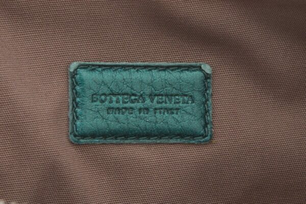 Bottega Veneta Turquoise Intrecciato Clutch - Image 6