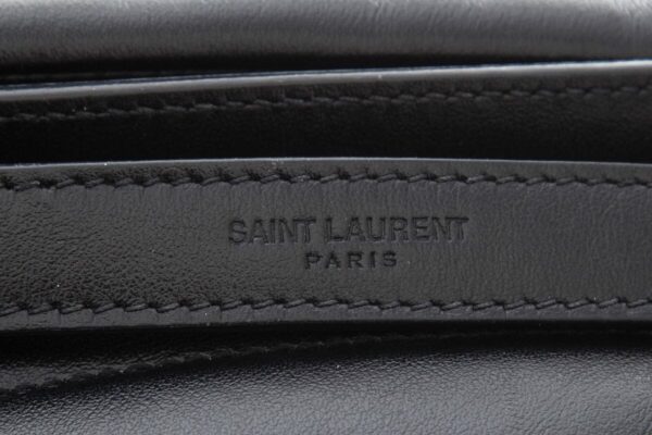 YSL Black Matelasse Calfskin Handbag - Image 5