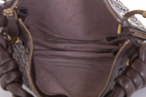 Bottega Veneta Brown Braided Triple Chain Hobo - Image 7