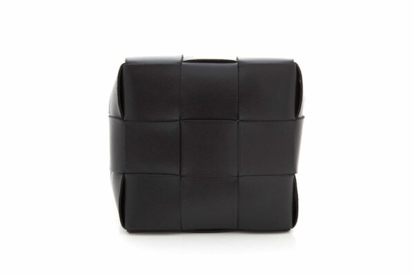 Bottega Veneta Black Mini Cassette Cross-body Bucket Bag - Image 3