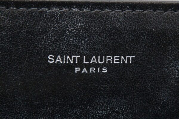 YSL Black Matelasse Calfskin Handbag - Image 7