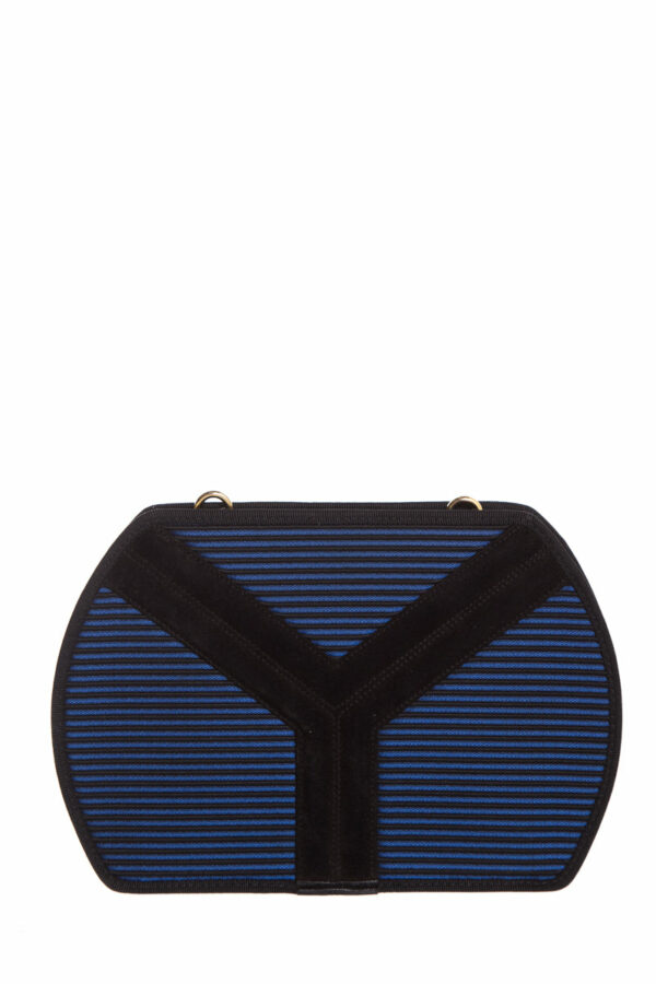 YSL Navy & Black Handbag - Image 8