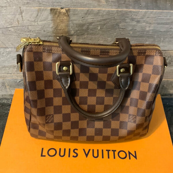 LV Speedy Bandolier 25 Damier Ebene