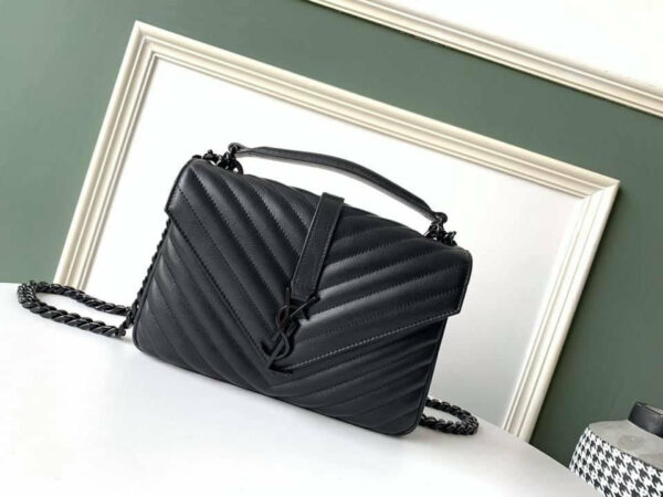 YSL College Medium Quilted leather Bag - Image 6